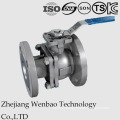 2PC Flanged Stainless Steel Ball Valve with Direct Mounting Pad